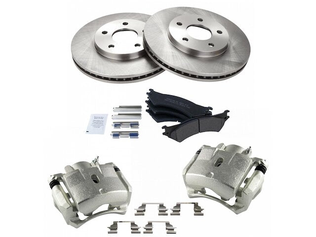 Front Brake Pad Rotor and Caliper Set - 2008-2011 Chevrolet HHR - TRQ 28773-02014059