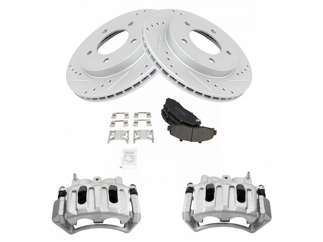Front Brake Pad Rotor and Caliper Set - 1999-2003 Ford F150 - TRQ 5292-02017557