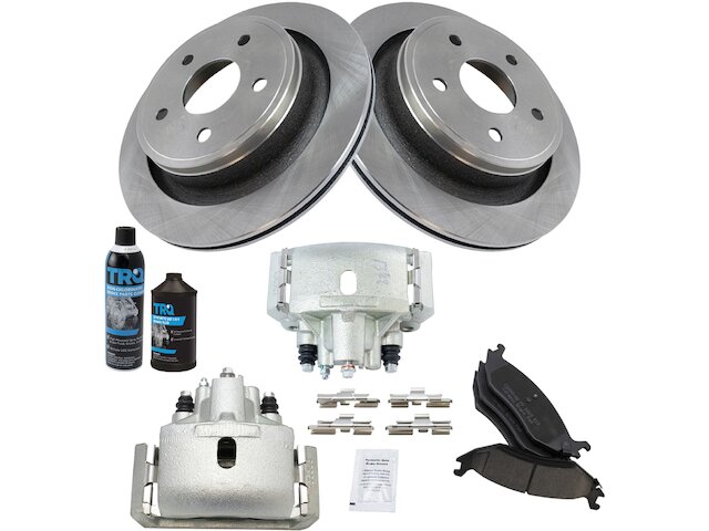 Rear Brake Pad Rotor and Caliper Set - 2007-2009 Chrysler Aspen - TRQ 19138-02045557