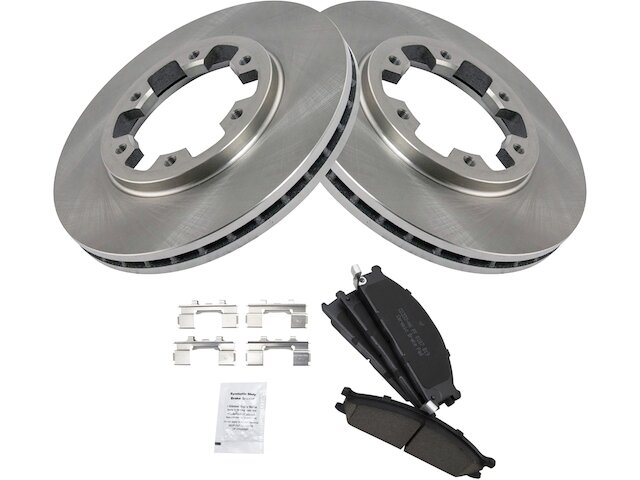 Front Brake Pad and Rotor Kit - 1987-1995 Nissan Pathfinder - TRQ 6741-02046322