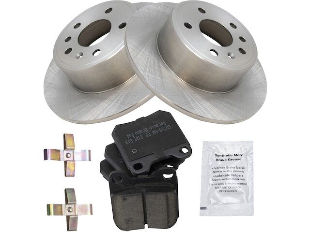 Rear Brake Pad and Rotor Kit - 2001-2003 Saturn L200 - TRQ 4846-02053032
