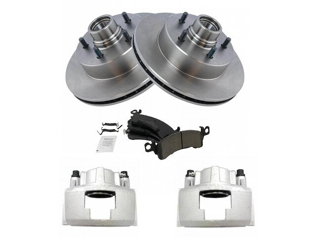 Front Brake Pad Rotor and Caliper Set - 1990-2002 Chevrolet Astro AWD - TRQ 2928-02069048