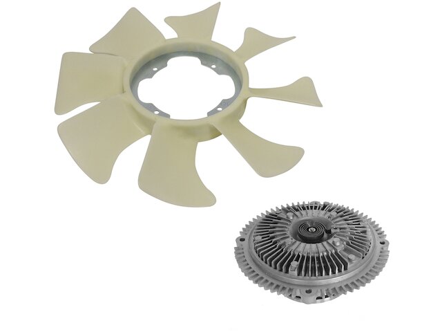 Fan Clutch and Fan Blade Kit - 1990-1994 Nissan D21 2.4L 4-Cylinder - TRQ 6684-02087444