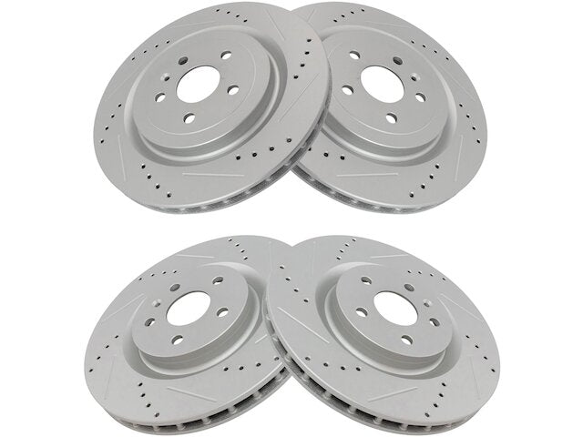 Brake Rotor Set 4 Piece - 2010-2015 Chevrolet Camaro SS - TRQ 30402-02119606