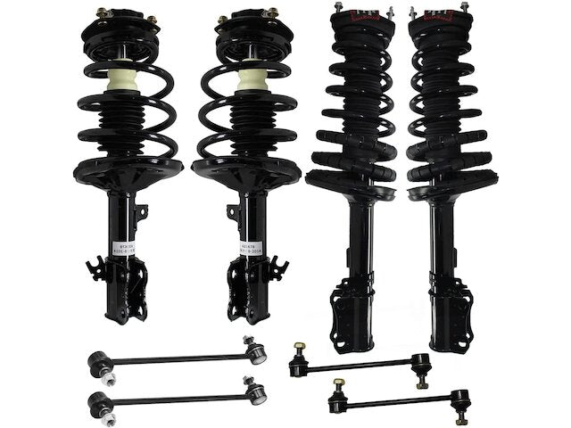Front and Rear Strut Assembly and Sway Bar Link Kit - 1997-2001 Toyota Camry 3.0L V6 - Detroit Axle 7953-02131023