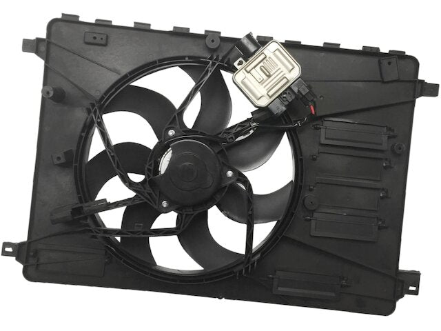 Auxiliary Cooling Fan Assembly with Control Module - 2008-2012 Land Rover LR2 (For Models with Standard Cooling) - Replacement 28411-02141951