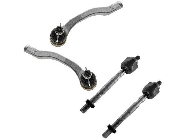 Front Inner and Outer Tie Rod End Set 4 Piece - 1998-2001 Acura Integra - TRQ 5903-02143223