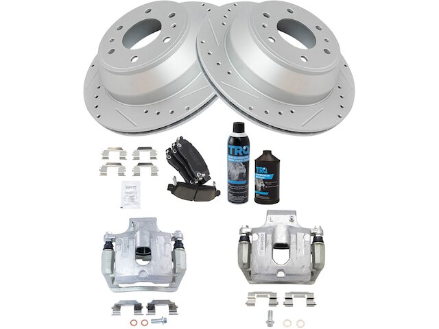 Rear Brake Pad Rotor and Caliper Set - 2002-2004 Oldsmobile Bravada - TRQ 4403-02155158