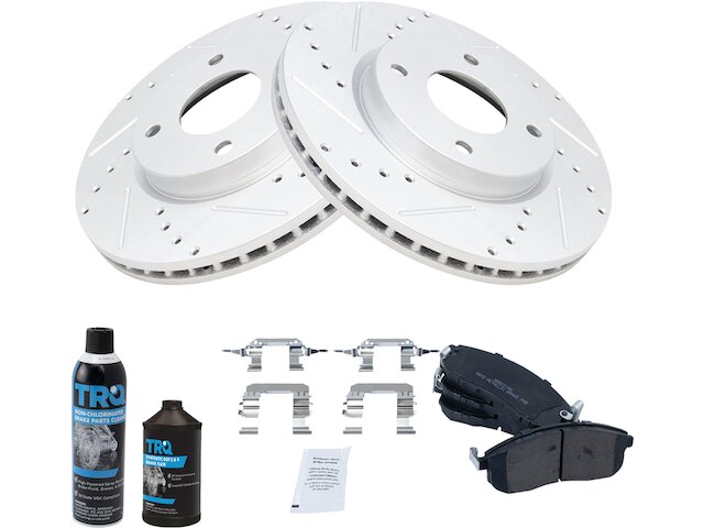 Front Brake Pad and Rotor Kit - 2007-2012 Nissan Sentra - TRQ 19005-02158825