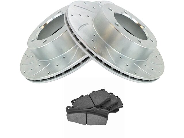 Front Brake Pad and Rotor Kit - 1990-1991 Toyota 4Runner - TRQ 7913-02177006