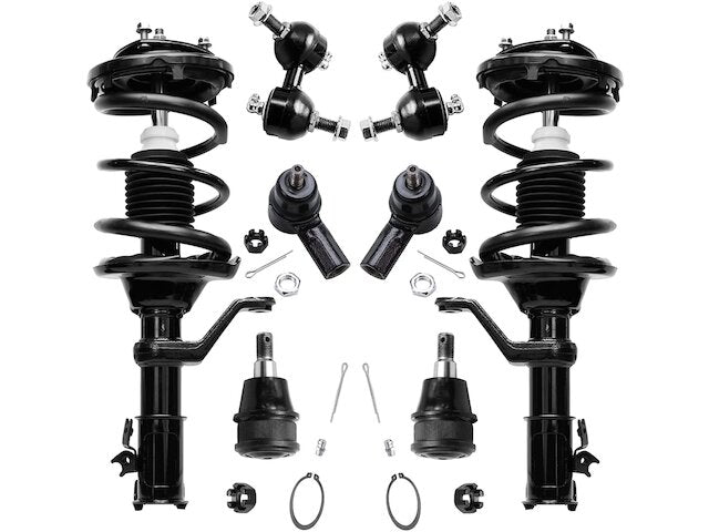 Front Strut Coil Spring Ball Joint Sway Bar Link Kit - 2002-2006 Honda CRV - Detroit Axle 6026-02183611