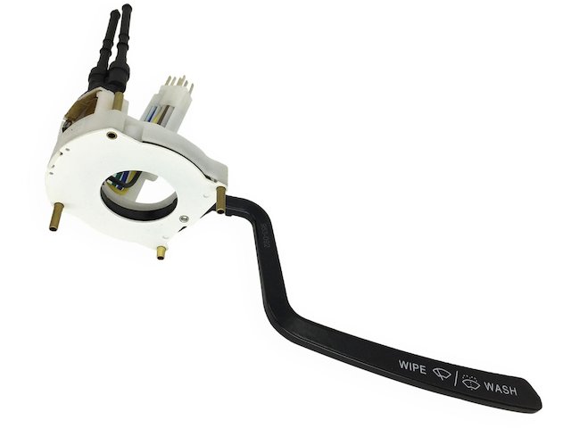 2-Speed Windshield Wiper and Washer Switch - Steering Column Mount, 6 Wire (5 Wires on White Connector 1 Single Black Wire) - 1974-1977 Volkswagen Beetle (from VIN 1142358022) - Replacement 17325-02184603