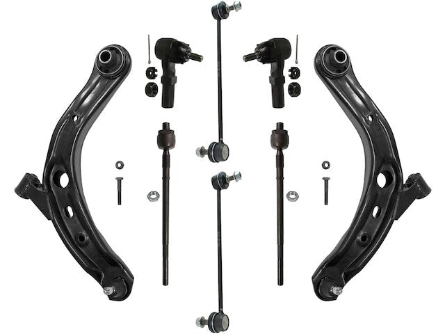 Front Control Arm Sway Bar Link Tie Rod Kit - 2001-2006 Mazda MPV - Detroit Axle 17681-02191526