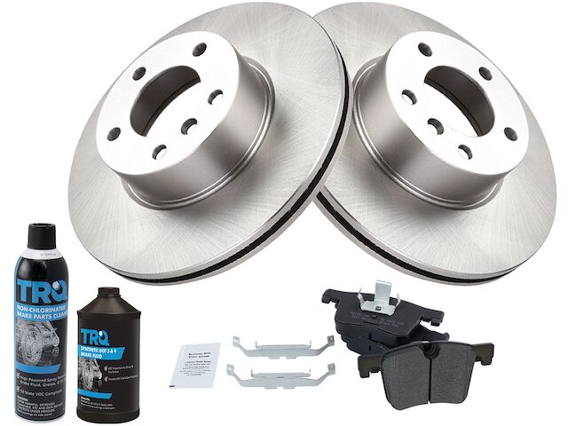Front Brake Pad and Rotor Kit - 2013-2018 BMW 320i - TRQ 125011-02197186
