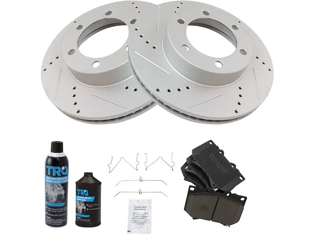 Front Brake Pad and Rotor Kit - 2000-2003 Toyota Tundra - TRQ 8199-02202202