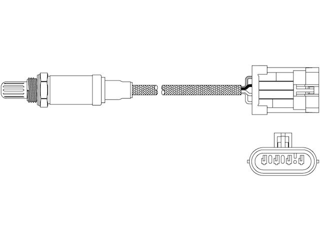 Upstream Oxygen Sensor - 1994-1996 Pontiac Bonneville 3.8L V6 Naturally Aspirated GAS - Walker 4634-02213040