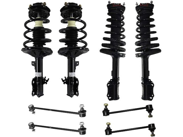 Front and Rear Strut Assembly and Sway Bar Link Kit - 1997-2001 Toyota Camry 3.0L V6 - Detroit Axle 7953-02215295