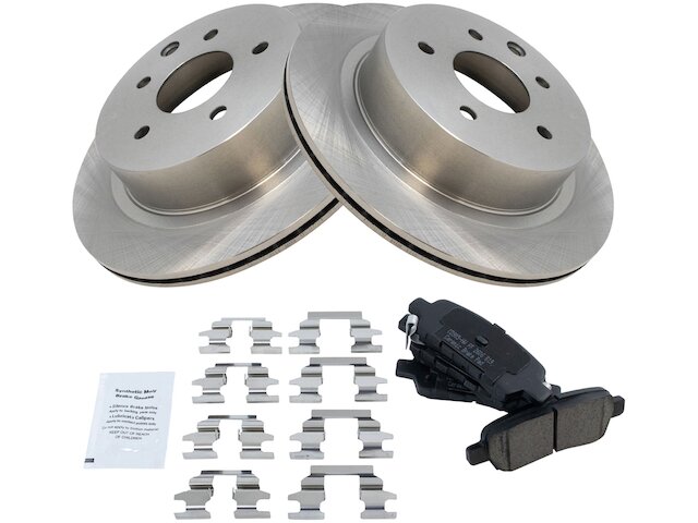 Rear Brake Pad and Rotor Kit - 2003-2005 Infiniti G35 X - TRQ 6703-02222305