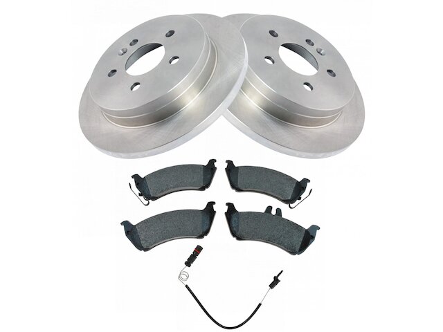 Rear Brake Pad Rotor and Wear Sensor Kit - 1999-2003 Mercedes ML320 - TRQ 6414-02269486