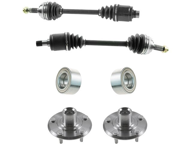 Axle and Wheel Hub Assembly Kit 4 Piece - 1997-2001 Honda CRV - TRQ 6021-02270307
