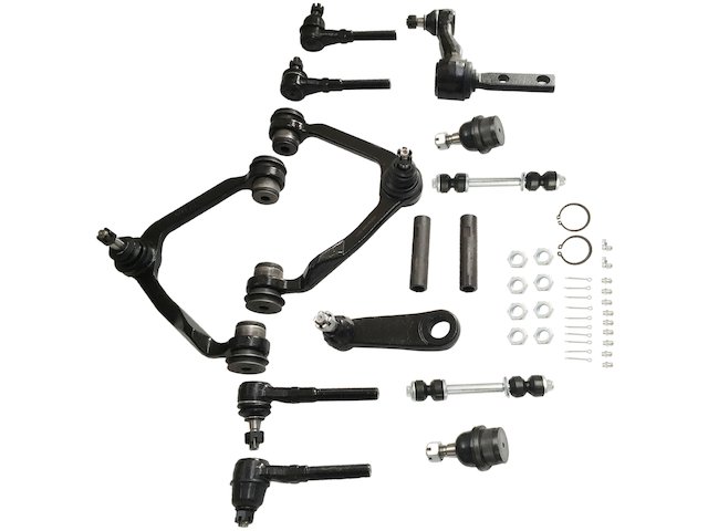 14 Piece Front Suspension and Steering Kit - 1998-2002 Lincoln Navigator 4WD with 2.5 Inch Bolt-Pattern Idler Arm (Not For Vehicles over 8,000lbs GVW) - Replacement 5655-02275333