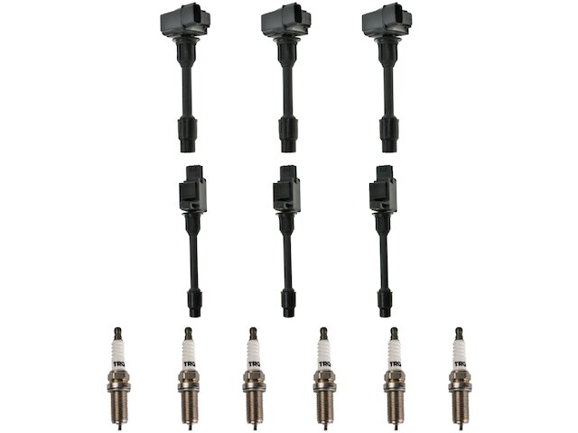 Ignition Coil and Spark Plug Kit 12 Piece - 2000 Infiniti I30 - TRQ 6708-02284084