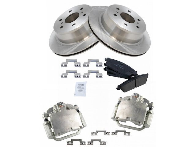 Rear Brake Pad Rotor and Caliper Set - 2007-2014 Chevrolet Suburban 1500 - TRQ 18976-02300897