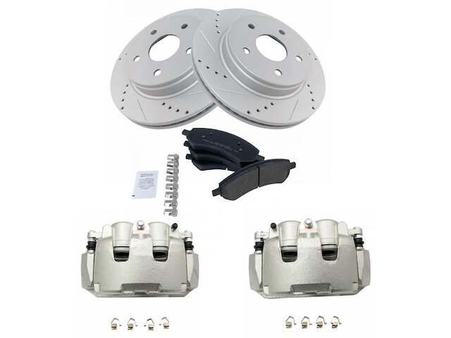 Front Brake Pad Rotor and Caliper Set - 2009-2010 Dodge Ram 1500 - TRQ 30144-02301419