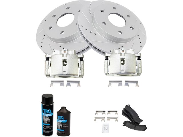 Front Brake Pad Rotor and Caliper Set - 2002-2006 Cadillac Escalade EXT - TRQ 127835-02302203