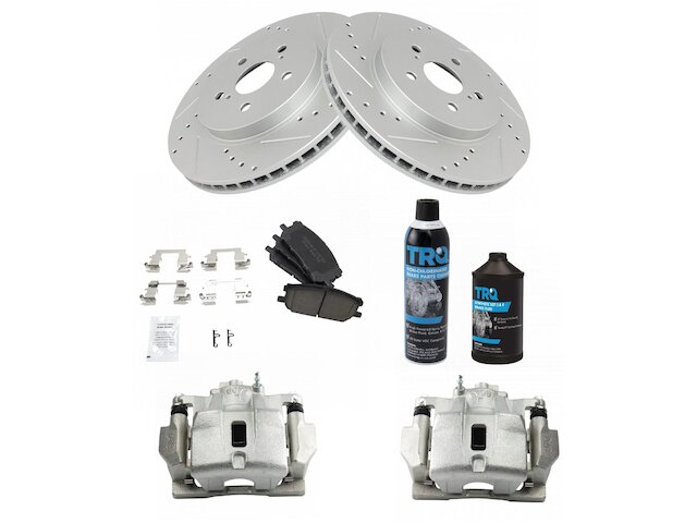 Front Brake Pad Rotor and Caliper Set - 2004-2006 Lexus RX330 - TRQ 18044-02319957
