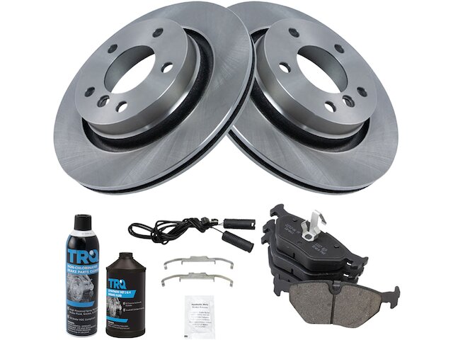 Rear Brake Pad and Rotor Kit - 2000 BMW 323Ci Convertible - TRQ 957-02347243