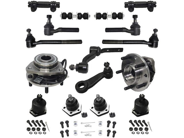 Front Ball Joint Sway Bar Link Tie Rod End Kit - 1998-2004 GMC Sonoma - Detroit Axle 4209-02366685