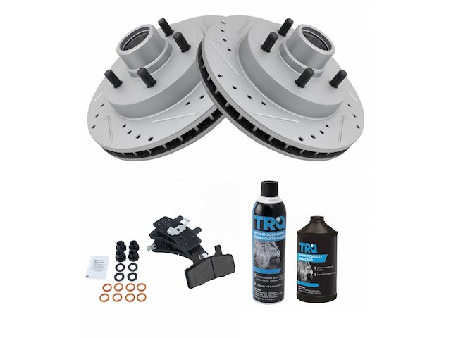 Front Brake Pad and Rotor Kit - 1996-2002 Chevrolet Express 1500 - TRQ 3265-02381784