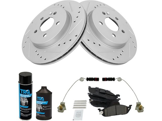 Front Brake Pad Rotor and Wear Sensor Kit - 1998-2003 Mercedes ML320 - DIY Solutions 6413-02382087
