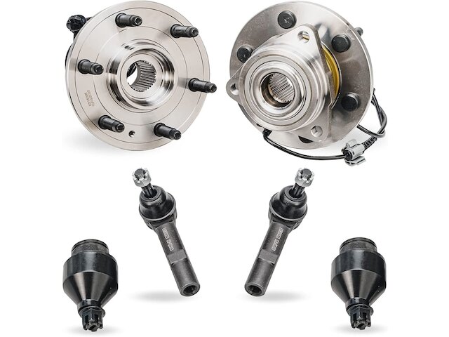 Front Wheel Hub Ball Joint Tie Rod End Kit - 2007-2014 Cadillac Escalade ESV - Detroit Axle 127828-02390558