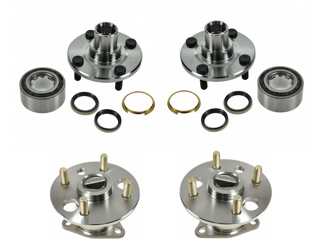 Wheel Hub and Bearing Kit 4 Piece - 1993-1997 Geo Prizm - TRQ 4330-02392336