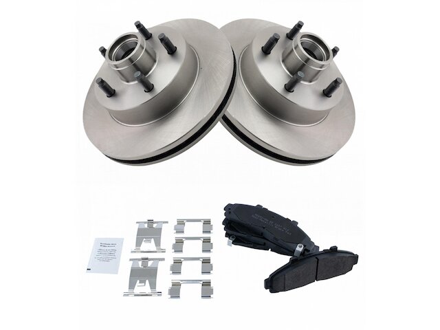 Front Brake Pad and Rotor Kit - 2001-2002 Mazda B2300 RWD - TRQ 17653-02396568