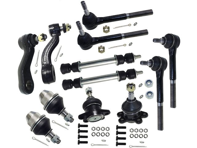 Front Ball Joints Tie Rods Sway Bar Links Idler Arm Kit - 1995-1999 GMC Yukon - Replacement 4297-02419645