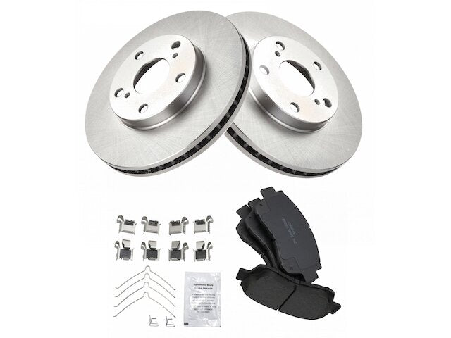 Front Brake Pad and Rotor Kit - 1998-2003 Toyota Sienna - TRQ 8128-02423378