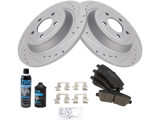 Rear Brake Pad and Rotor Kit - 2015-2022 Ford Mustang - TRQ 129827-02426341