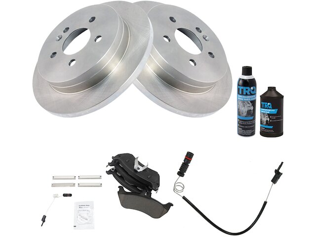 Rear Brake Pad Rotor and Wear Sensor Kit - 1999-2003 Mercedes ML320 - TRQ 6414-02502027