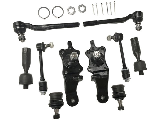 Front Ball Joint Tie Rod Sway Bar Link Suspension Kit (10 Piece) - 1996-2002 Toyota 4Runner - Replacement 7919-02502526