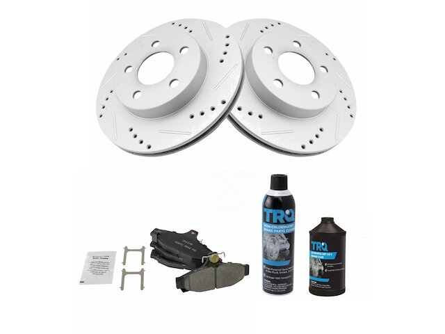 Rear Brake Pad and Rotor Kit - 1993-1997 Pontiac Firebird - TRQ 4670-02508273