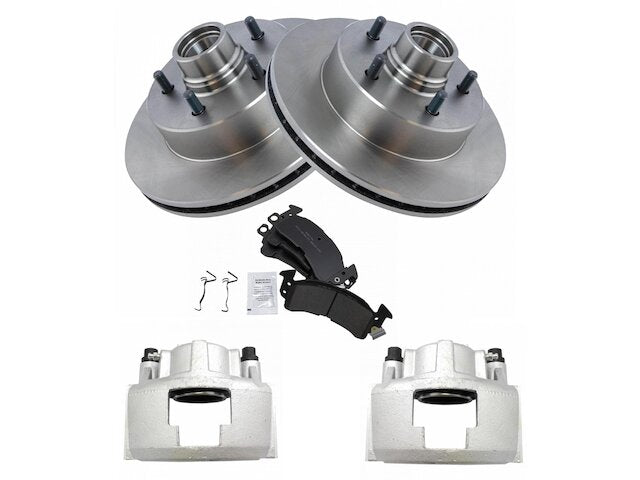 Front Brake Pad Rotor and Caliper Set - 1990-2002 Chevrolet Astro AWD - TRQ 2928-02528160