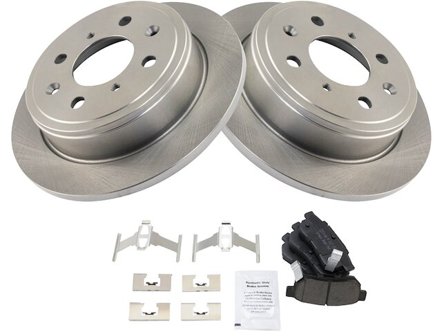 Rear Brake Pad and Rotor Kit - 1988-1991 Honda Prelude - TRQ 6060-02535181
