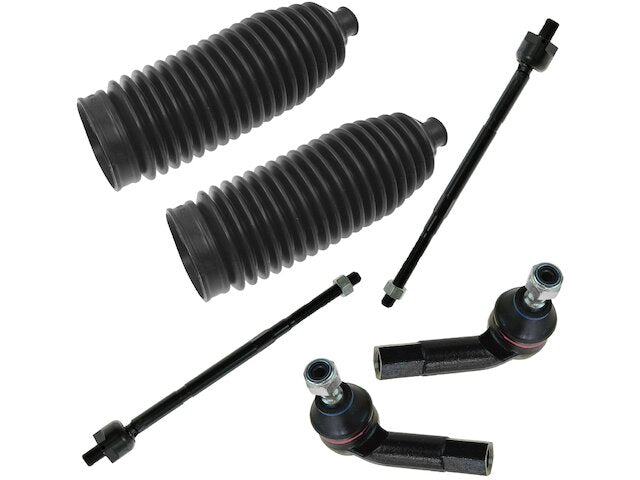 Tie Rod End and Steering Bellows Kit 6 Piece - 1999-2006 Volkswagen Golf - TRQ 7446-02546479