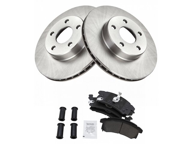 Front Brake Pad and Rotor Kit - 1996-1998 Pontiac Grand Am - TRQ 4698-02577459