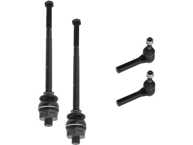 Front Inner and Outer Tie Rod End Set 4 Piece - 2007 Chevrolet Silverado 2500 HD Classic - TRQ 137388-02584902