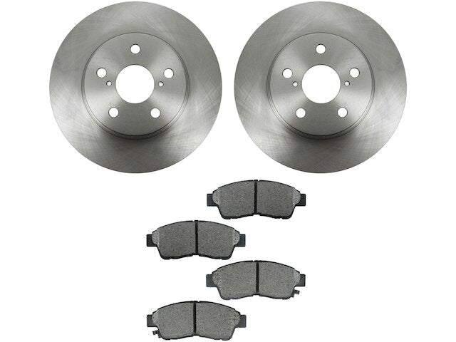 Front Brake Pad and Rotor Kit - 1996-2000 Toyota RAV4 - DIY Solutions 8191-02601876