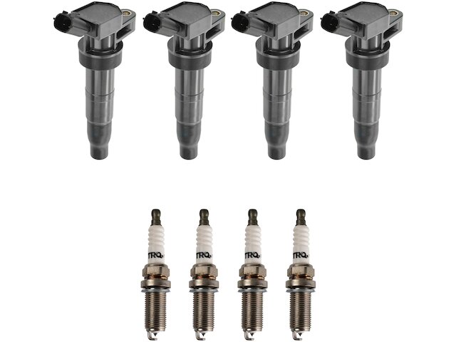 Ignition Coil and Spark Plug Kit 8 Piece - 2009-2012 Hyundai Genesis 4.6L V8 - TRQ 30014-02613643